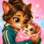 Cat babyshower newborn care MOD Unlimited Money 2.17