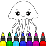 Kids Drawing Coloring Games MOD Unlimited Money 2.3.7 Kids Drawing Coloring Games MOD Unlimited Money 2.3.7