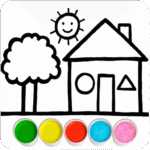 Glitter House coloring for kid MOD Unlimited Money 3.7